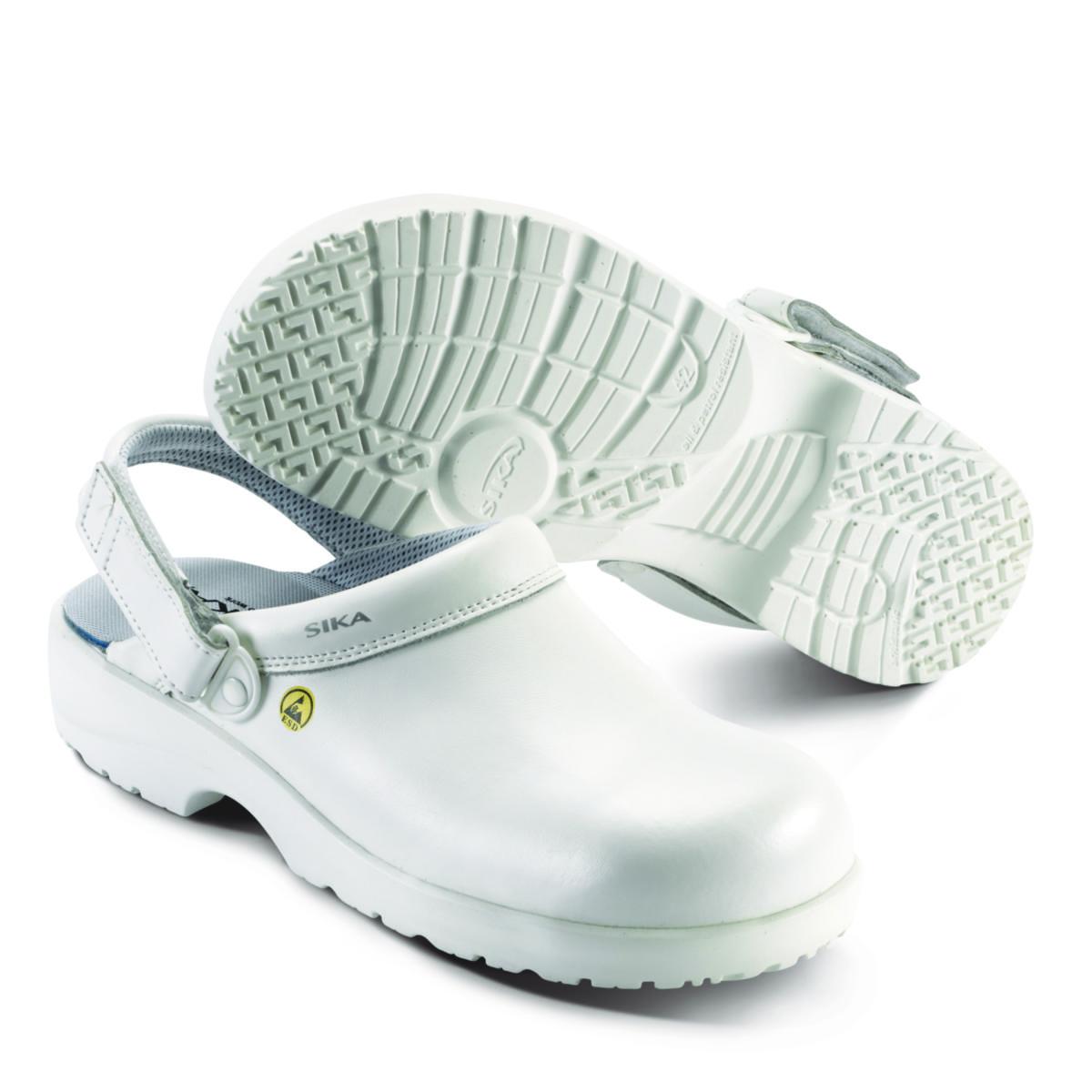 Skyddstoffel Sika 19477 Fusion Clog - SKYDDSTOFFEL SIKA 19477 FUSION CLOG ESD HÄLREM VIT STL 36