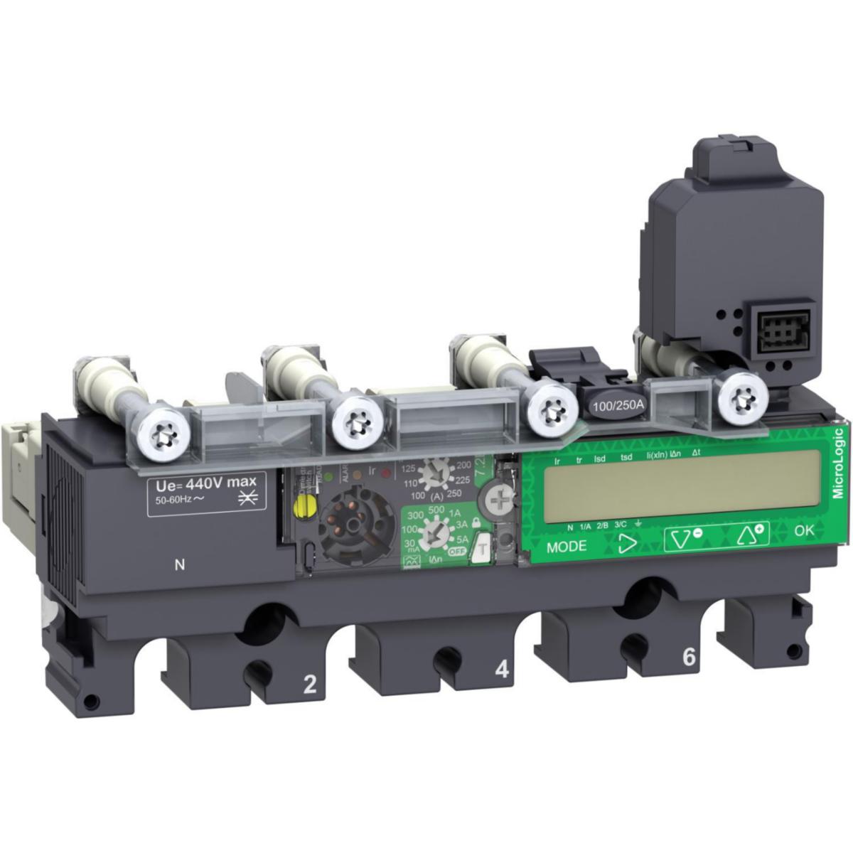 Skydd MicroLogic Vigi 7.2 E - SKYDD 4P4D MICROL 7.2 E 40A C1047E040