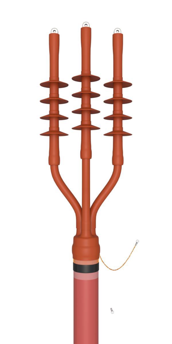 Kabelavslut 3-ledare, 3-LU, 36kV - AVSLUT 36KV 3-L U 95-240X12X1 36MONOE3.240SWX12X1