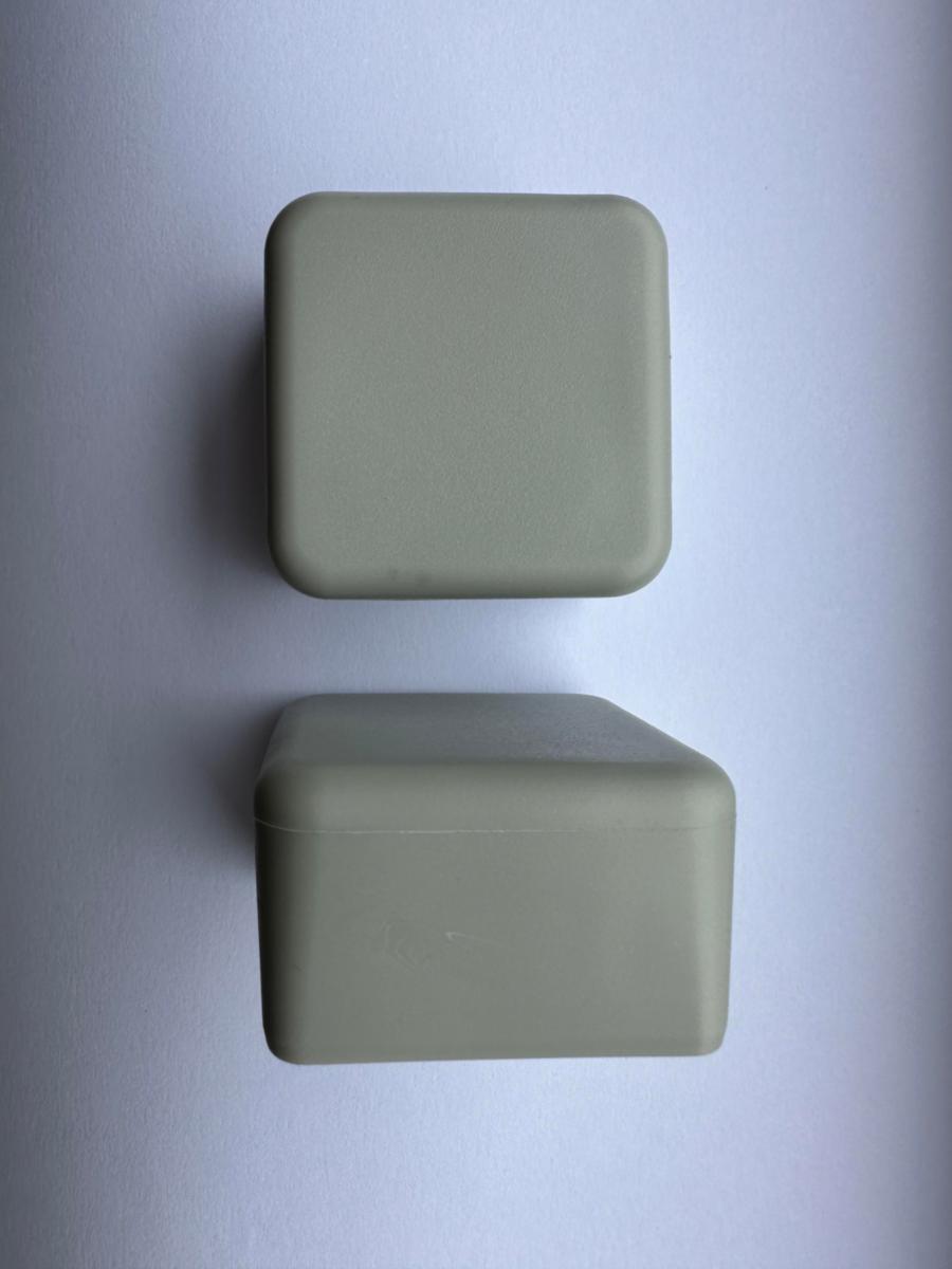Gray plastic pipe protection for stand pipes, a-collection - PIPE COVER 35X35X1.5 INV GREY