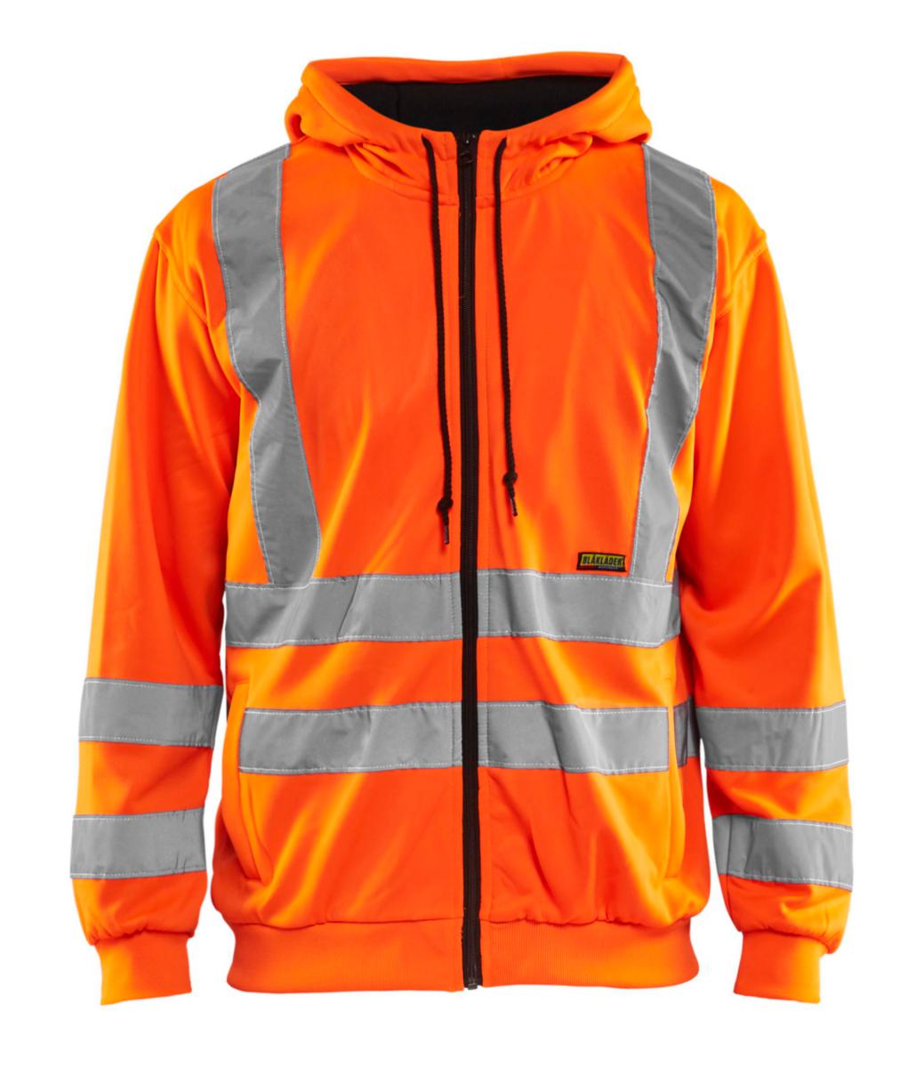 Huvtröja Blåkläder 3346-1974 - HUVTRÖJA BLK 3346-1974 HELZIP VARSEL ORANGE KL.3 STL M