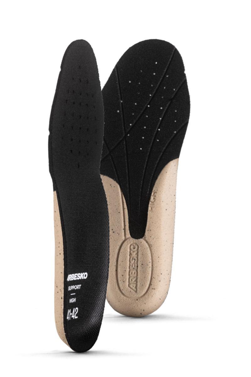 Inläggssula Arbesko Högt Fotvalv 40106 - INLÄGGSSULA 40106 HÖGT FOTVALV ARBESKO SVART 35