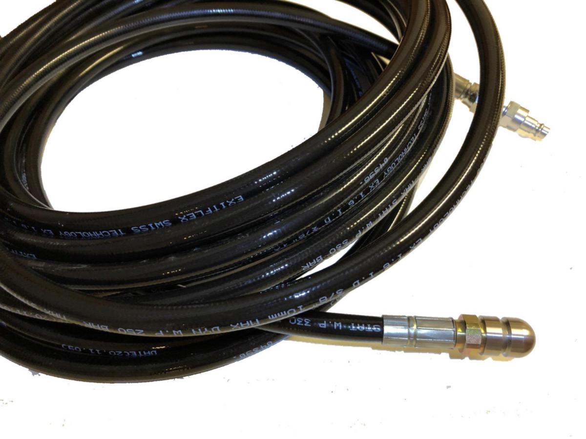 Rörrensningsslang Alcon 3/8" - SLANG+MUNSTYCKE ALCON 3/8" 30 MTR