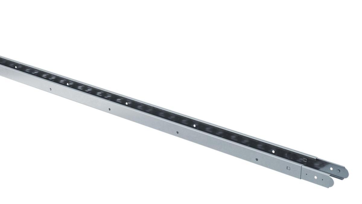 Connection/mounting elements for solar cells - RAIL WITH GUIDES