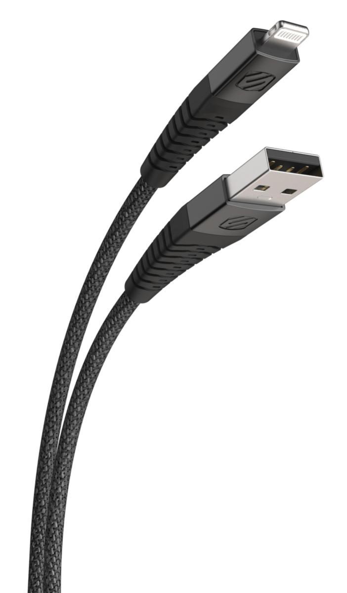 StrikeLine™ HD 4ft Black Iphone - HEAVY-DUTY LIGHTNING USB CABLE CHARGE&SYNC, 1.2 M, MM-I3B4SG