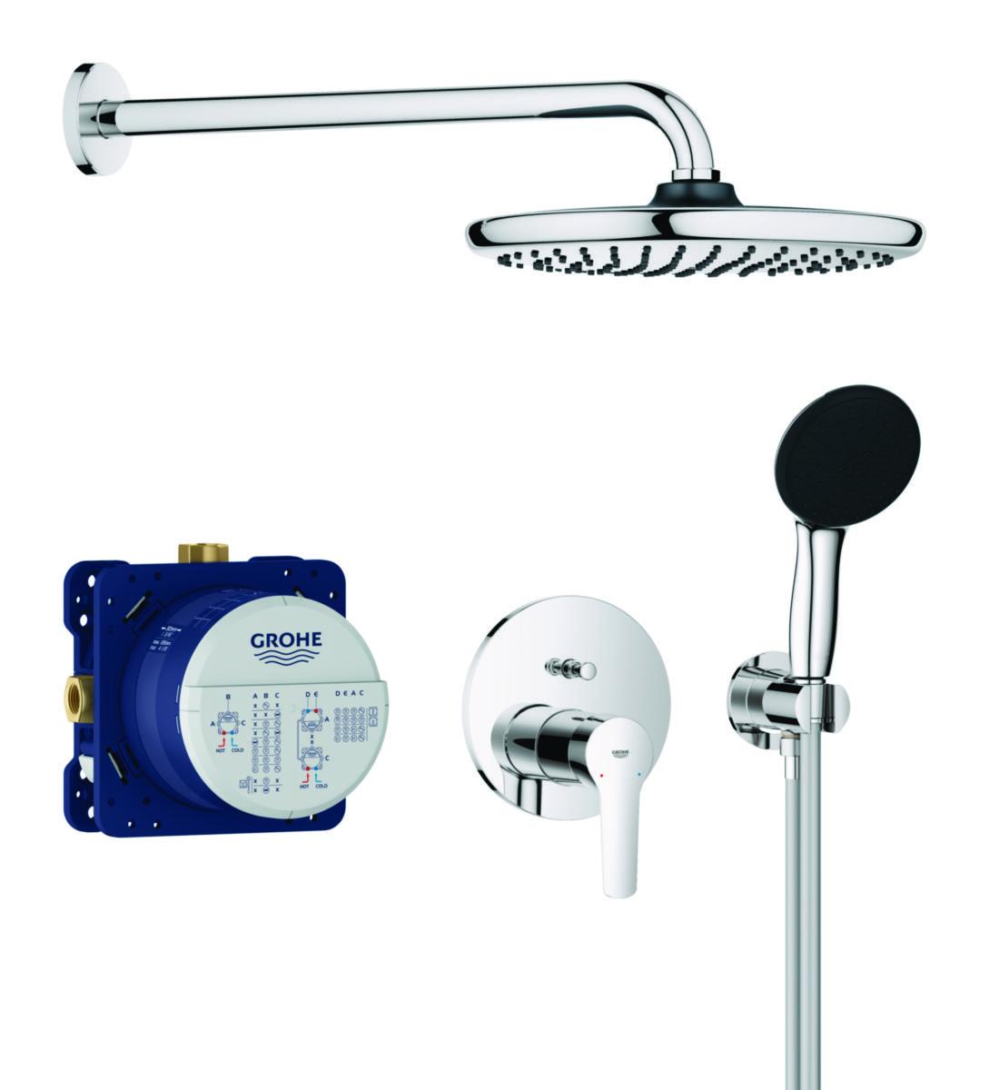 Duschset Start ettgreppsblandare, Grohe - GROHE TAKDUSCHSYSTEM INB. START 1-GR, KROM