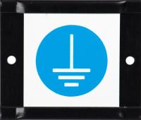 Skylt Jordsymbol 60x50mm