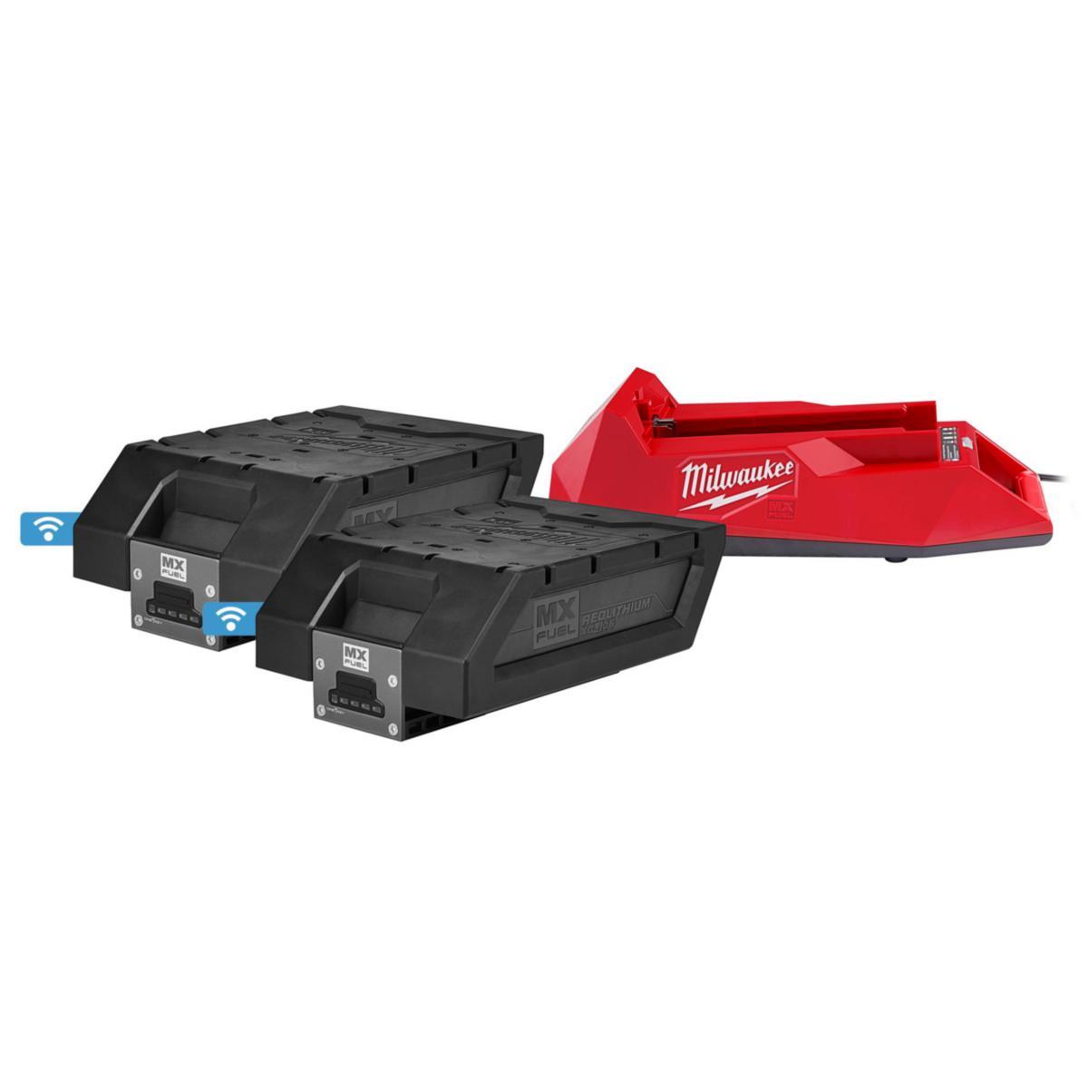 Batterikit Milwaukee MXF NRG-406 - BATTERI KIT MILWAUKEE MX FUEL NRG-406. 2X6 AH. LADDARE