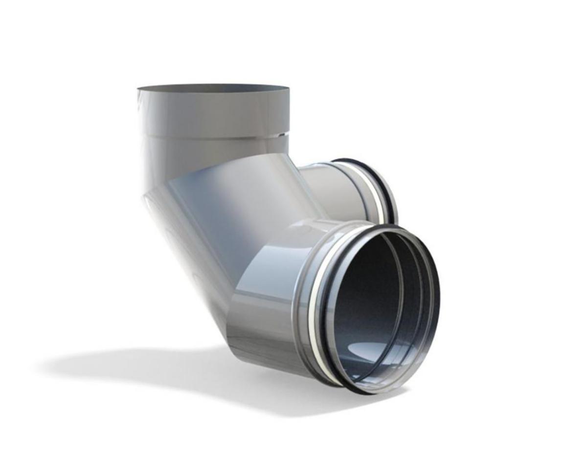 Rensböj 90° V, HEAT, Hallströms - RENSBÖJ HVH 160-90-V HEAT HALLSTRÖMS