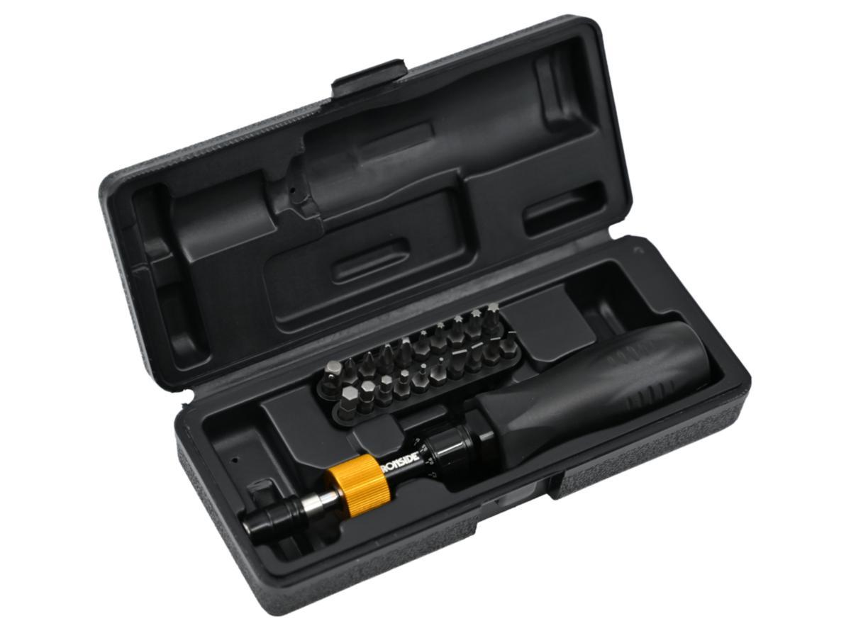 Torque Screwdriver set Ironside 1/4" 21 pcs - TORQUE SCREWDRIVERSET IRONSIDE 21 PCS 1/4" 1-6NM BITS 104800