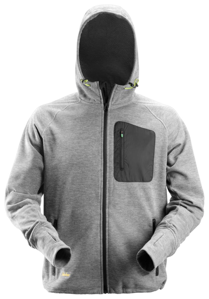 Hooded Sweatshirt Snickers 8041 Flexi Work - FLEECE HODDIE SNICKERS 8041 GREY FW STL XL