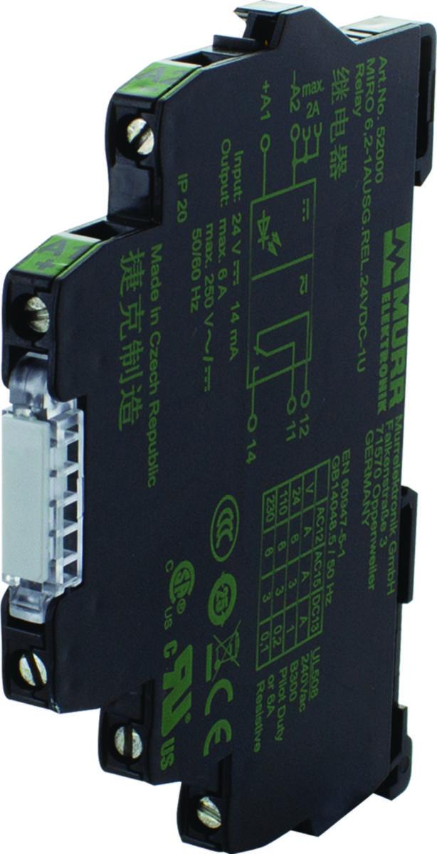 Relä Murr - RELÄ IN24VDC UT250VAC 6A LK 52006