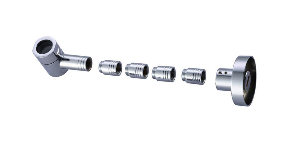 Väggfäste för duschrör, a-collection - VÄGGFÄSTE T.DUSCHRÖR, A-COLL. TAKDUSCHSET M.BL. INKL.4 FÖRL