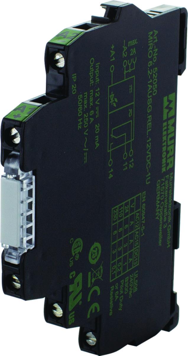 Relä Murr - RELÄ IN12VDC UT230VAC 6A SK 52050