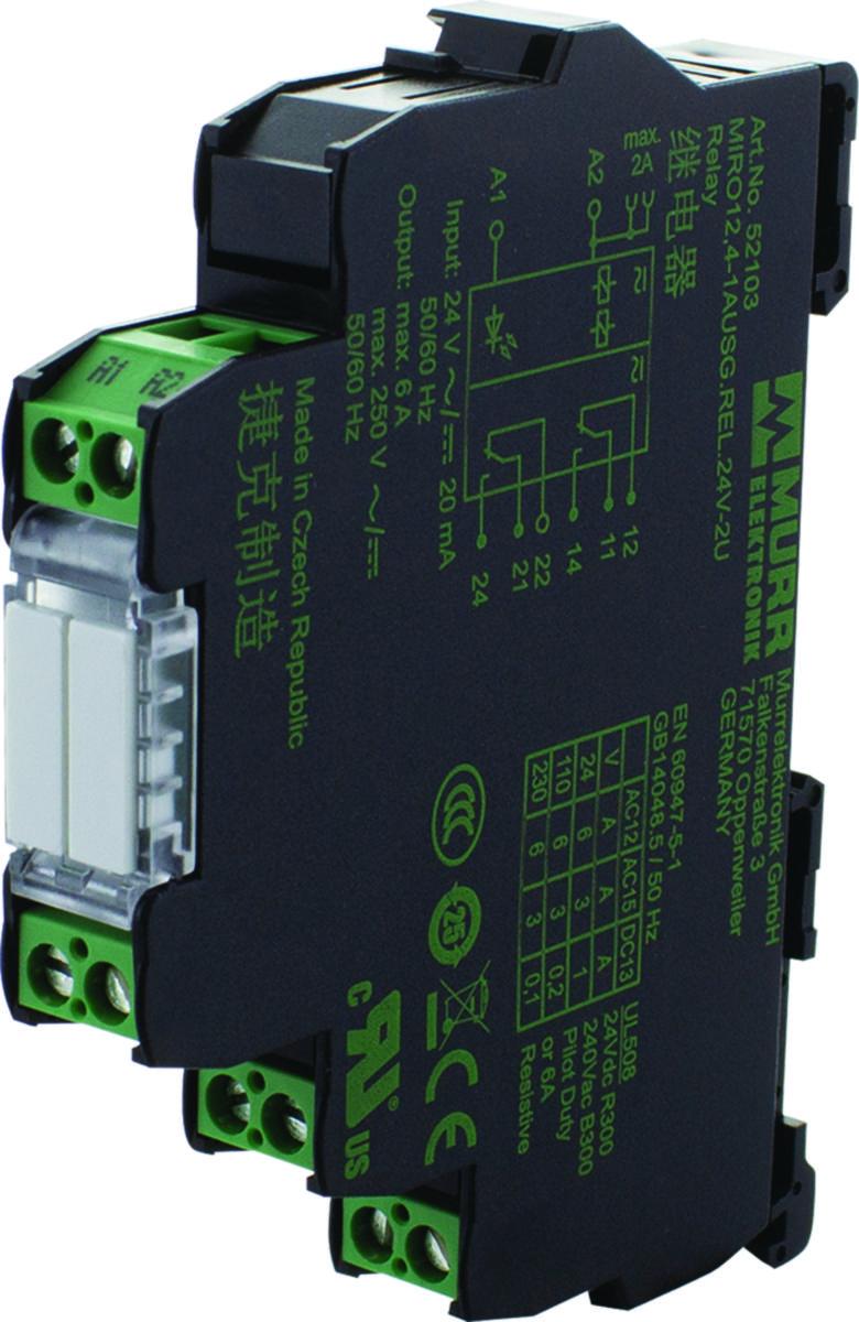Relä Murr - RELÄ IN24VAC UT250VAC 6A-SK 52103