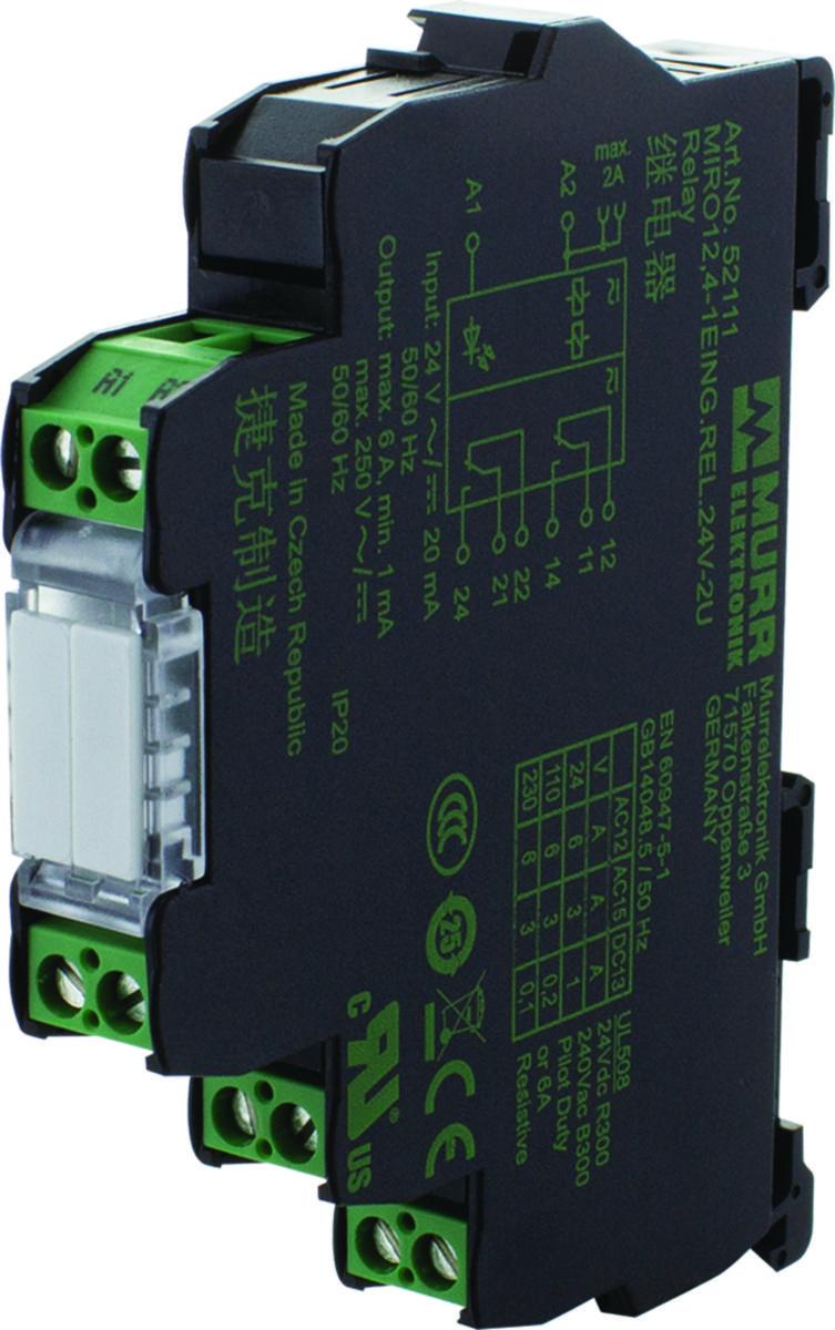 Relä Murr - RELÄ IN24VAC UT250VACDC 6A SK 52111