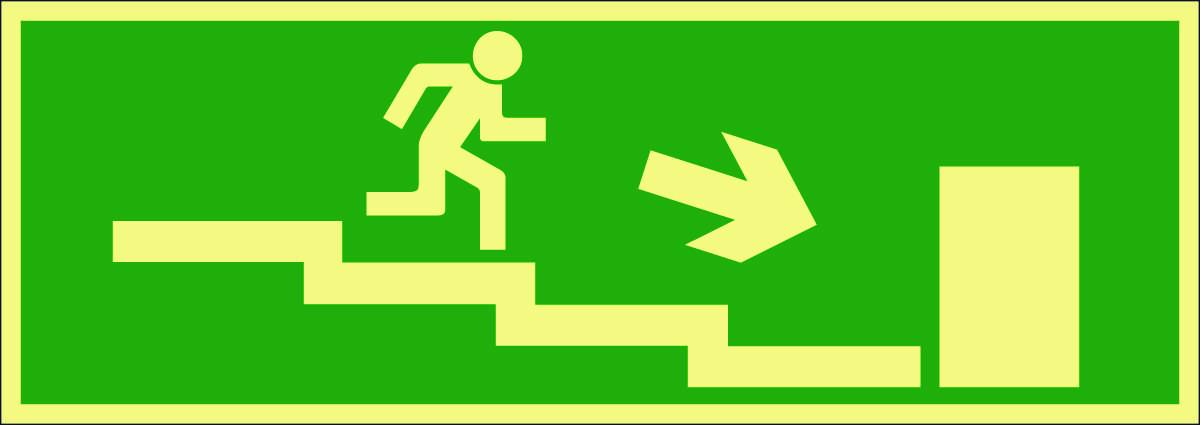 Hänvisningsskylt, Kamic - EFTER.SK.TRP PIL HÖ NED 311642