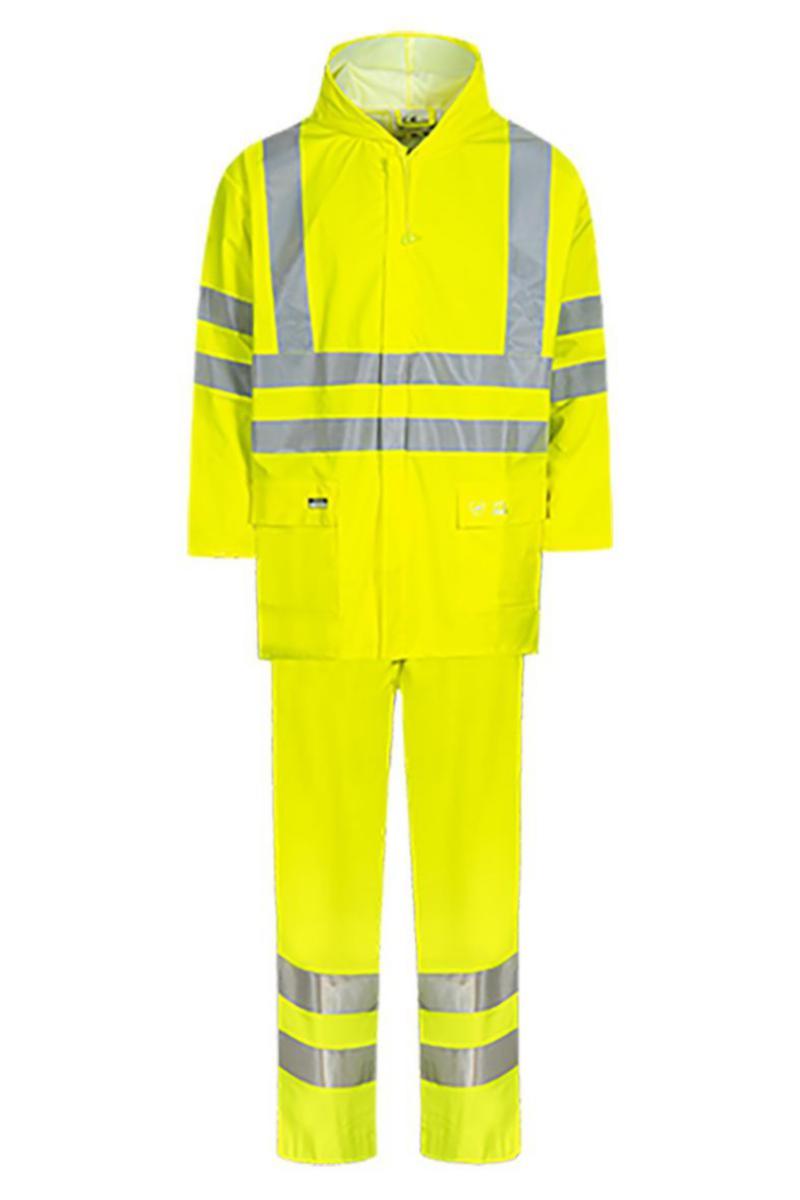 Regnset Lyngsoe LR552 - REGNSET LYNGSOE LR552-53 HI-VIS GUL XL 11.000 MM