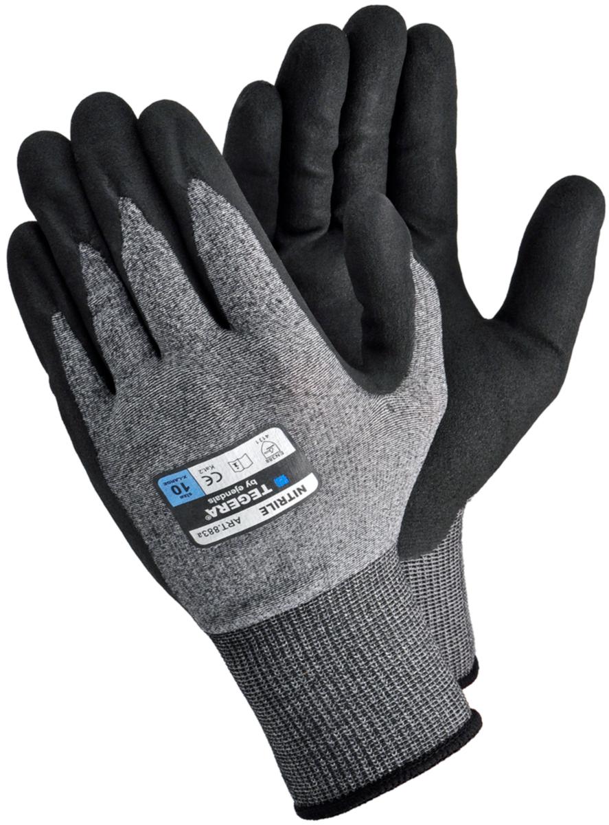 Glove tegera 883 - GLOVE TEGERA 883 NITRILEFOAM 15 GG BLACK SIZE 7