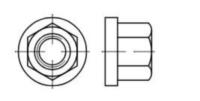 Flänsmutter M6MF Hög modell 10 DIN 6331