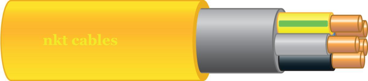 Power cable SE-N1XE-U 1kV, NKT - SE-N1XE-U 5G10 YELLOW CABLE