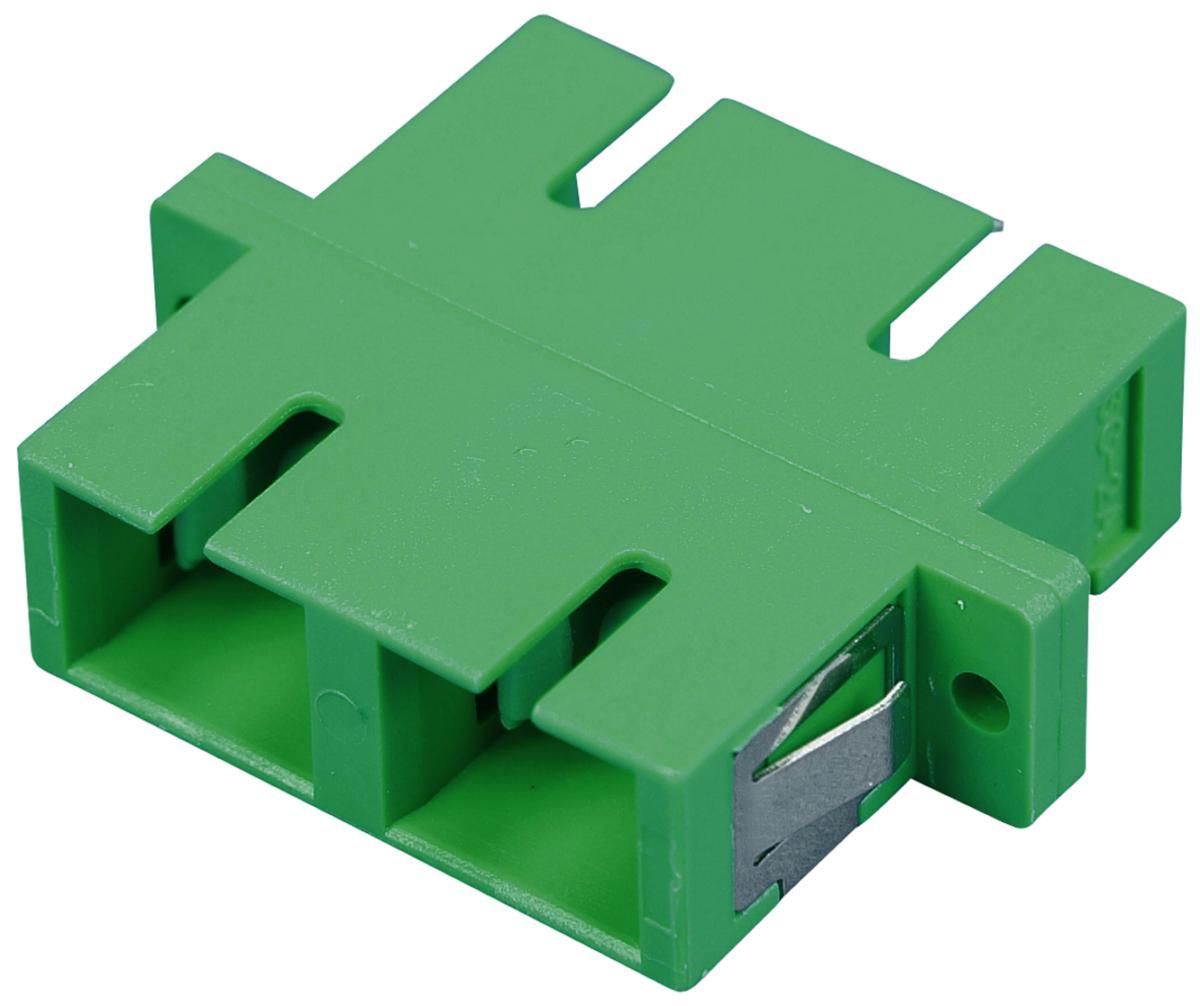Intermediate piece SC Duplex Zrc, TD Fiberoptik - ADAPTOR SC GREEN DPX RNTA98520/33