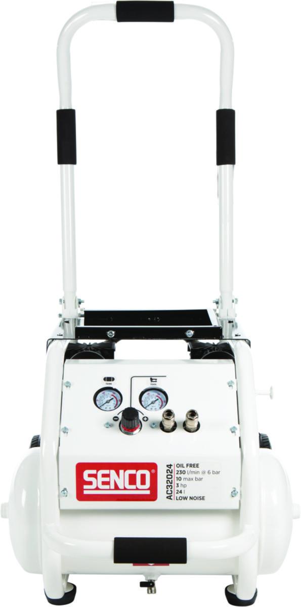 Kompressor Aerfast AC32024 - KOMPRESSOR AERFAST AC32024 10 BAR 24L OLJEFRI. LOW NOISE