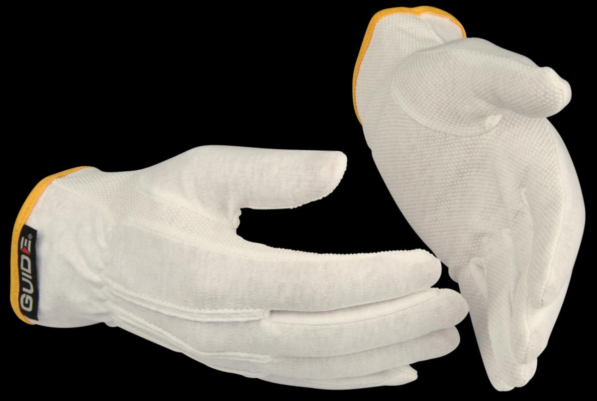 Textile Glove Guide 549 - GLOVE GUIDE 549 COTTON THIN PVC DOTS SIZE 6