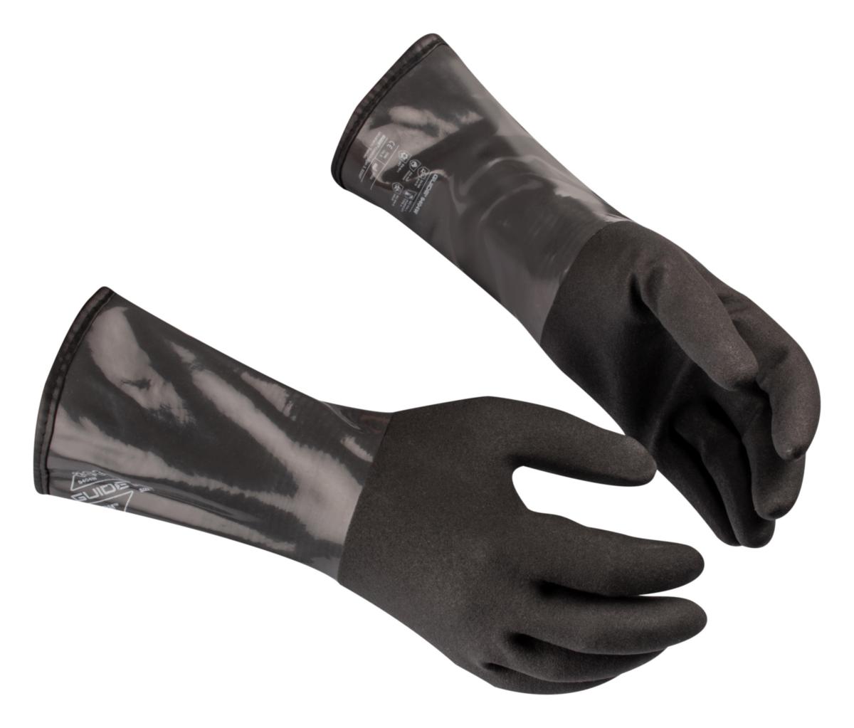 Chemical Protection Glove Guide 9404W - GLOVE GUIDE 9404W NITRILE OILPROOF LINED VIRUS SIZE 7