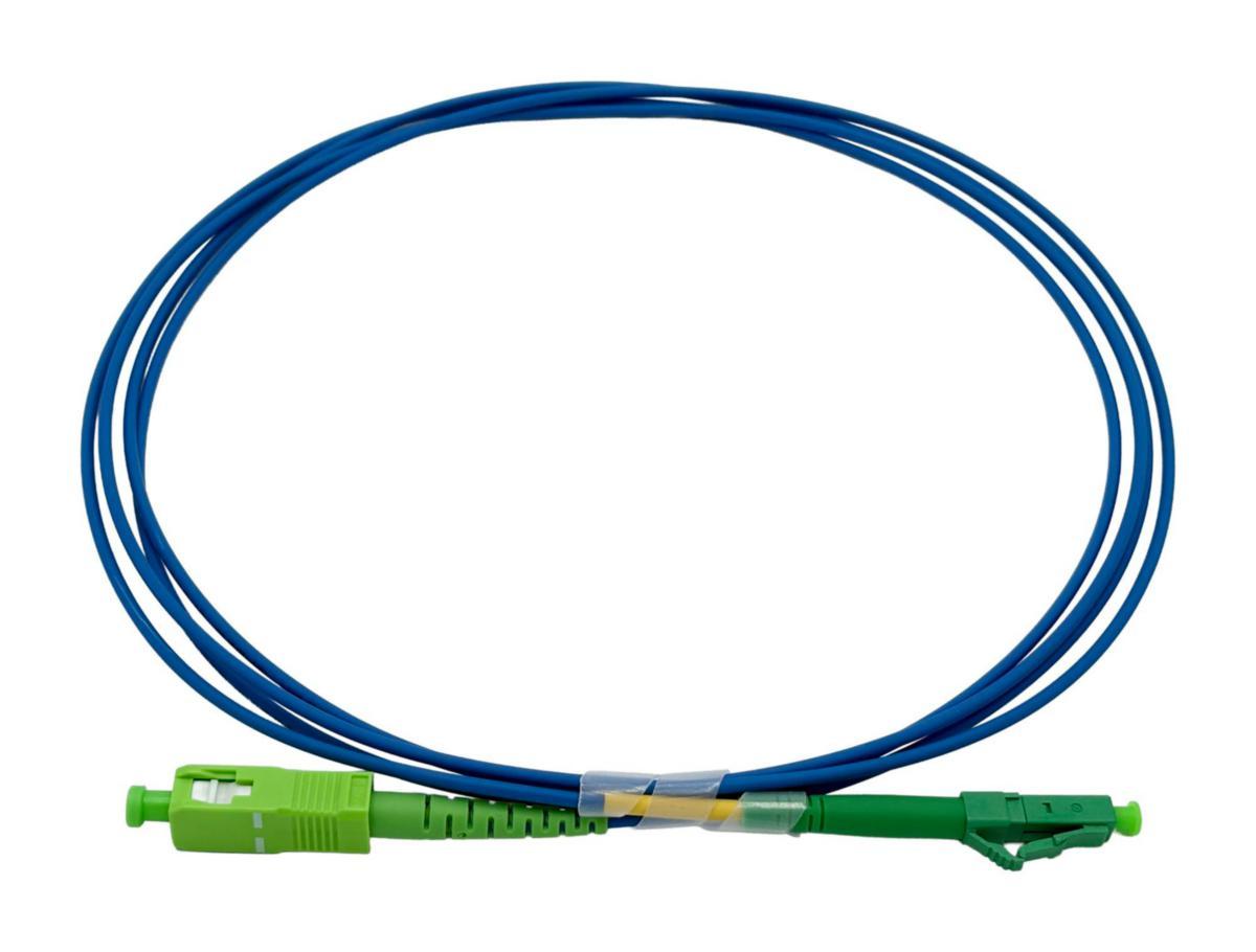 Fiberkablage FTTX SM Simplex SC/APC-LC/APC - KABL 1XSC-LC APC SM 2M BLÅ 41E-S2-SC-LC-02A-BU