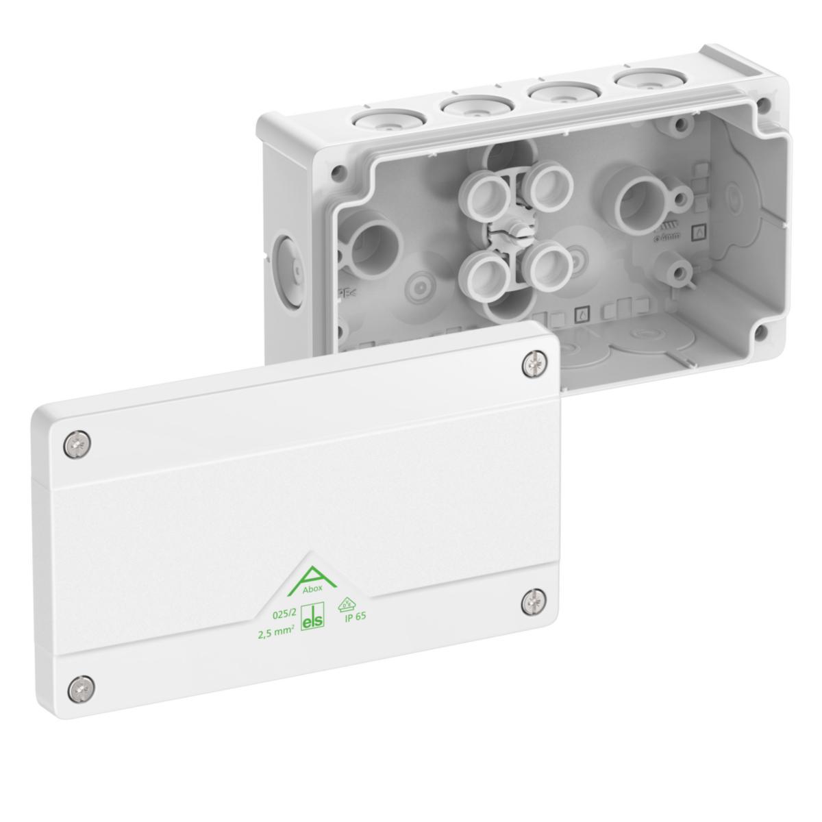 Junction box A-Box White without terminal - Abox 025/2-L/w