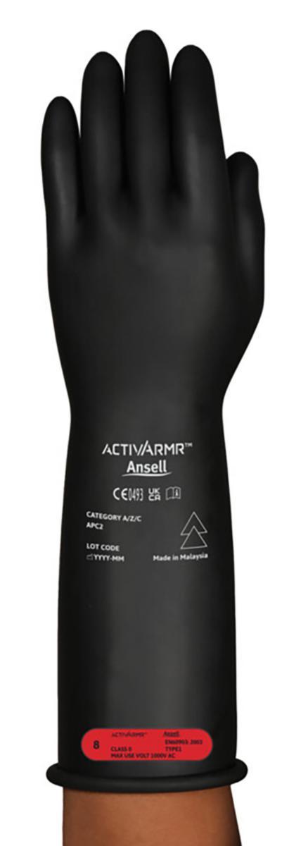 Glove Ansell RG014BAP ActivArmr - ActivArmr CL014in BAPC2 SZ 11. Class 0, 1000V, 45cal/cm2 Arc