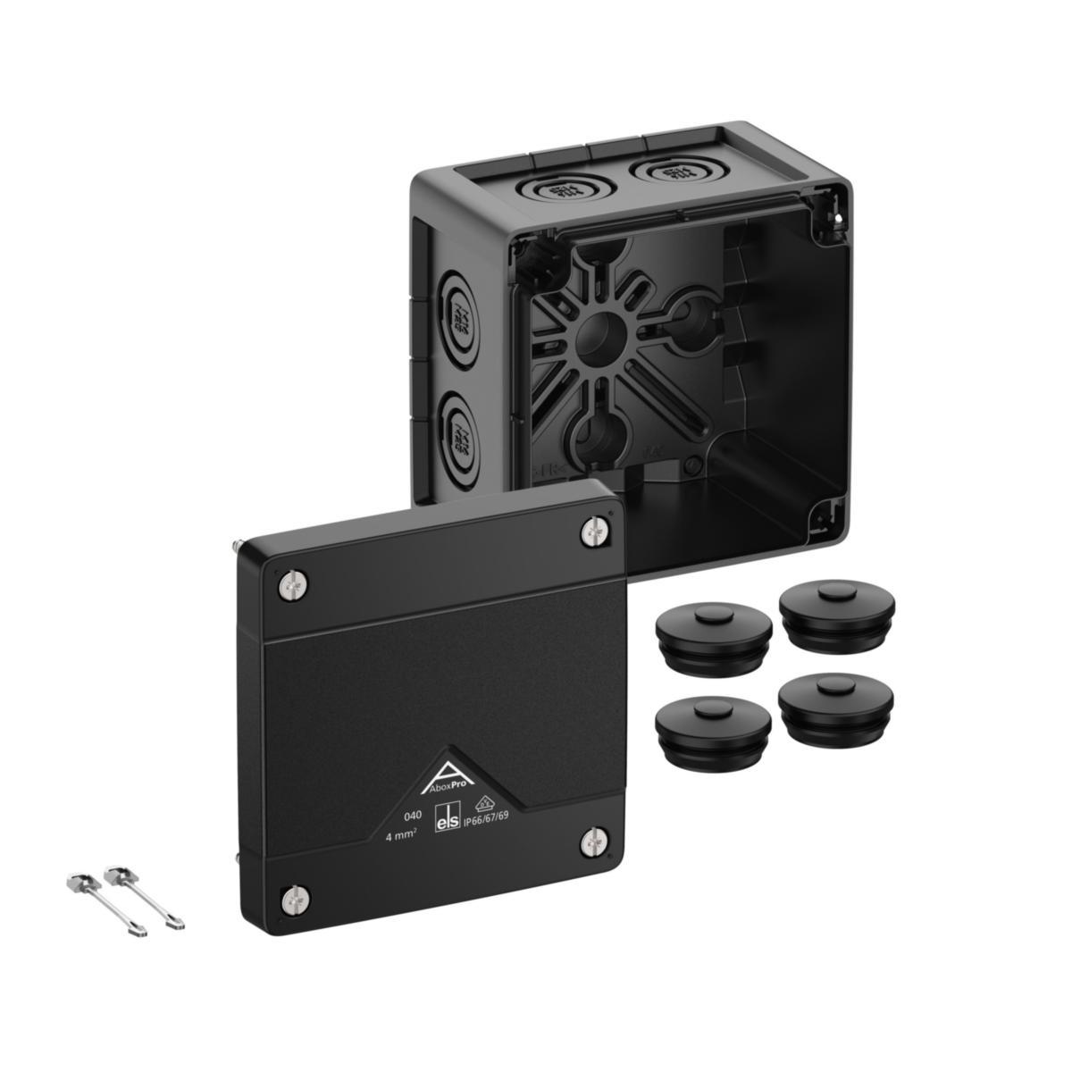 Junction box A-Box PRO Black without terminal - Abox Pro 040-L/sw
