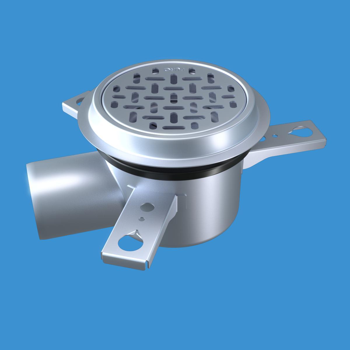 Golvbrunn Furo 007 Ø75, sidoutlopp - GOLVBRUNN FURO 007 Ø132 S75 FÖR MASSAGOLV