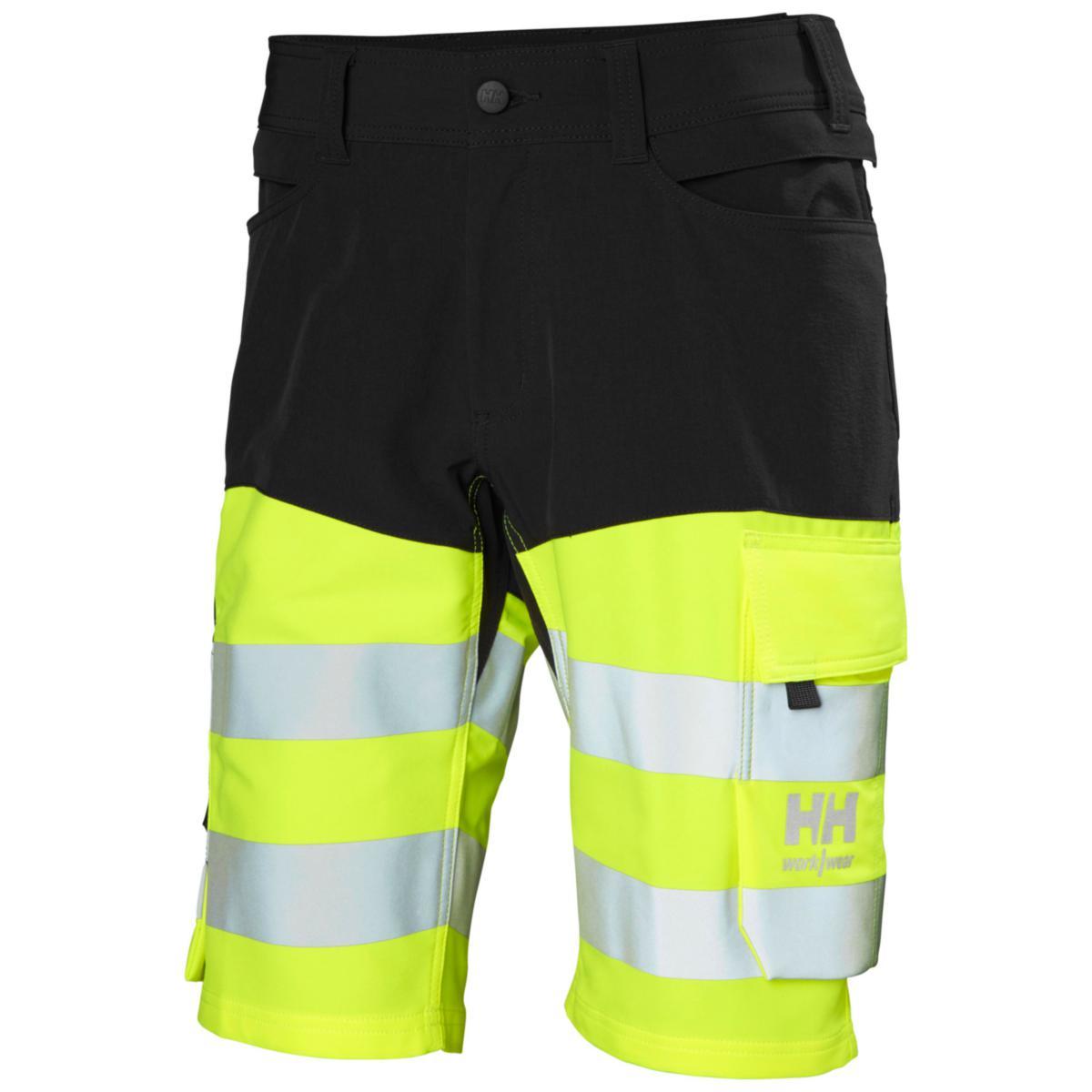 Shorts Helly Hansen Alna 77434 - SHORTS HH 77434-369 GUL/MGRÅ VARSEL KL1 ALNA 4X STL C56