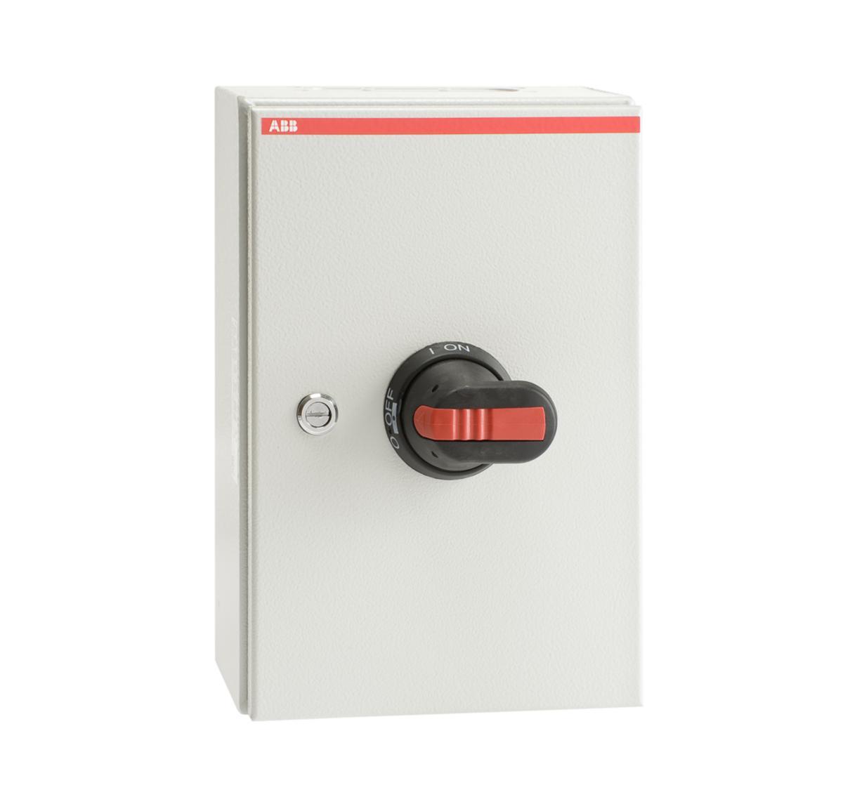Safety switch OT 3-pole steel plate casing 16-90 A - SAFETY SWITCH PLATE 3-POLE OTL75T3B