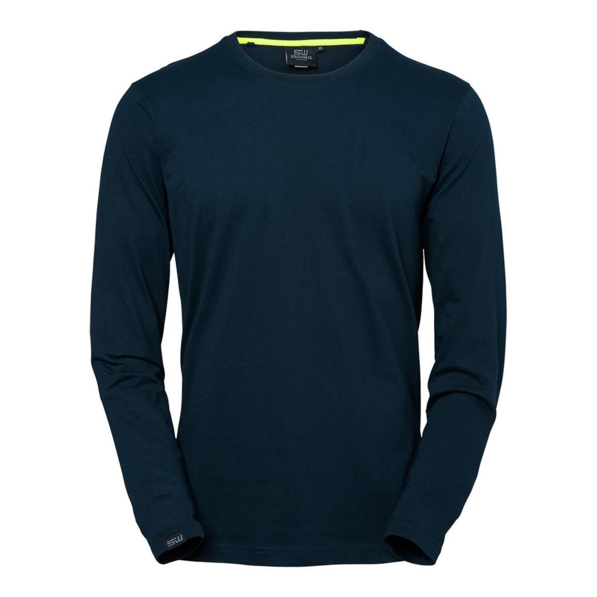 T-shirt South West Vermont 135 - T-SHIRT SOUTH WEST VERMONT 135 L-ÄRM UNISEX MARINBLÅ STL M