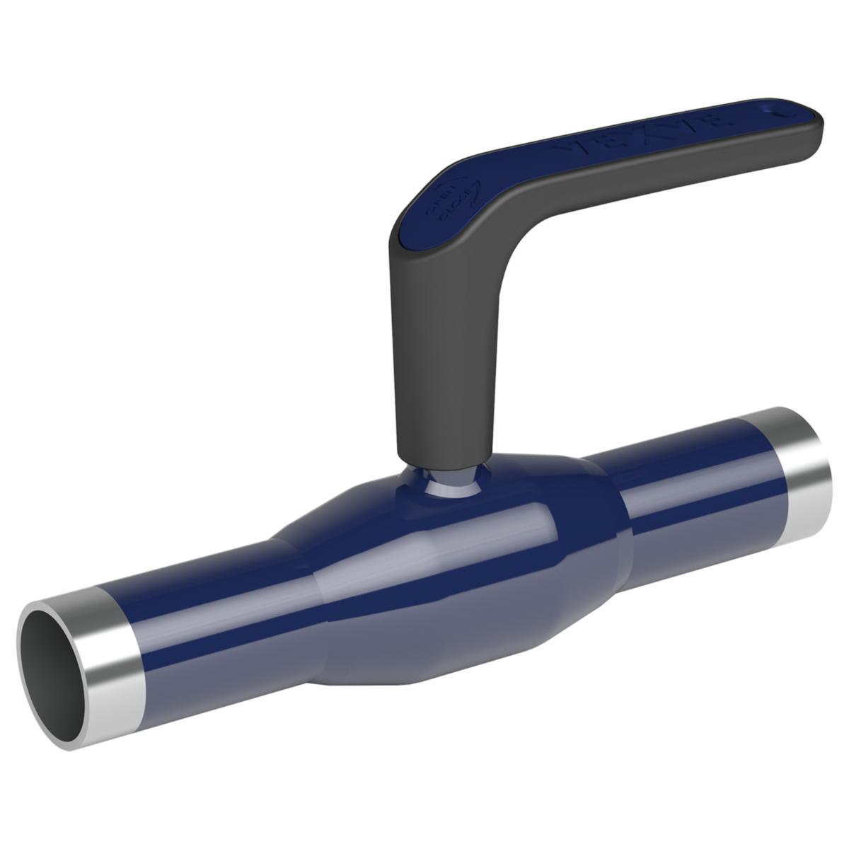 Fully welded ball valve, Vexve Series 100X, carbon steel with weld ends, reduced flow design - STEEL BALL VALVE DN32 PN40 WELDED ENDS