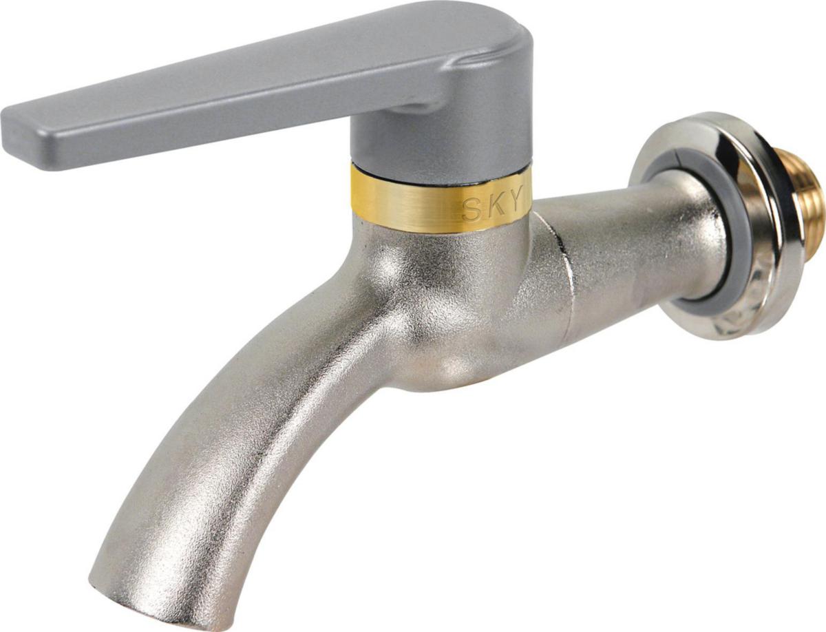 Kultappventil, Ahlsell - SKY KULTAPPVENTIL DN15 M.SPAK M.BRICKA & SLANGSOCKEL, ALU