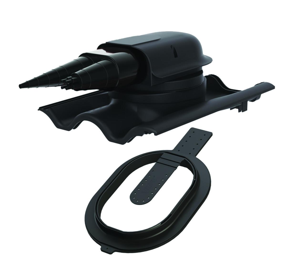 Solar Betong-genomföring, Vilpe - SOLAR BETONG SVART GFS INK. KABELGF 4-50 MM VILPE