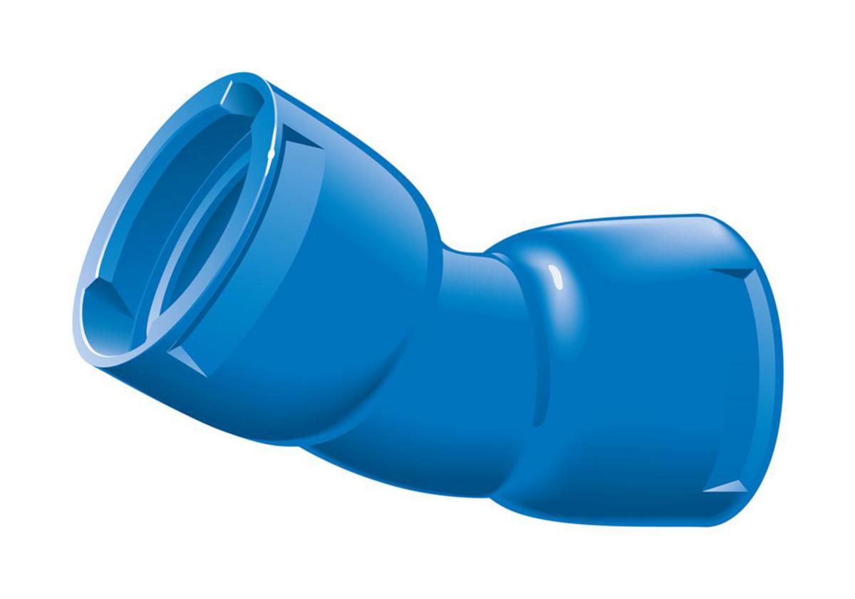 Böj 30° med två muff VRS Pro - 300X30GR VRS KROKRÖR 2 MUFF PBB.1211