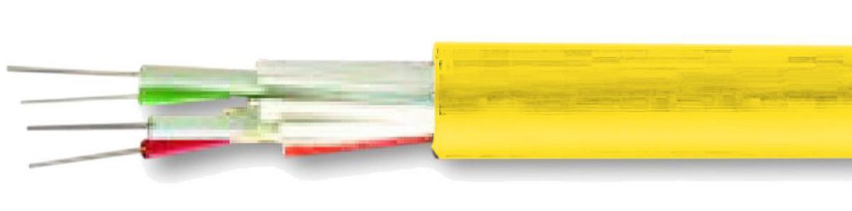 Fiberkabel Loose Tube OS2 9/125 G652D, Eurolan - LT 24x9/125 OS2 HF Gul IN/UT, 2x12. 39L-S1-24-YL