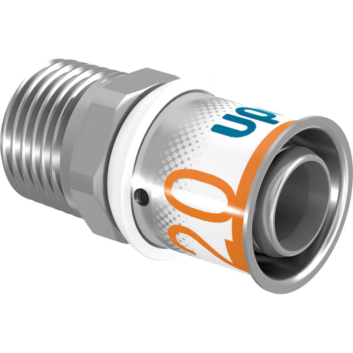 Rak övergång, S-Press PLUS utv gäng, Uponor - UPONOR S-PRESS PLUS KPL UTV 20-R1/2"MT