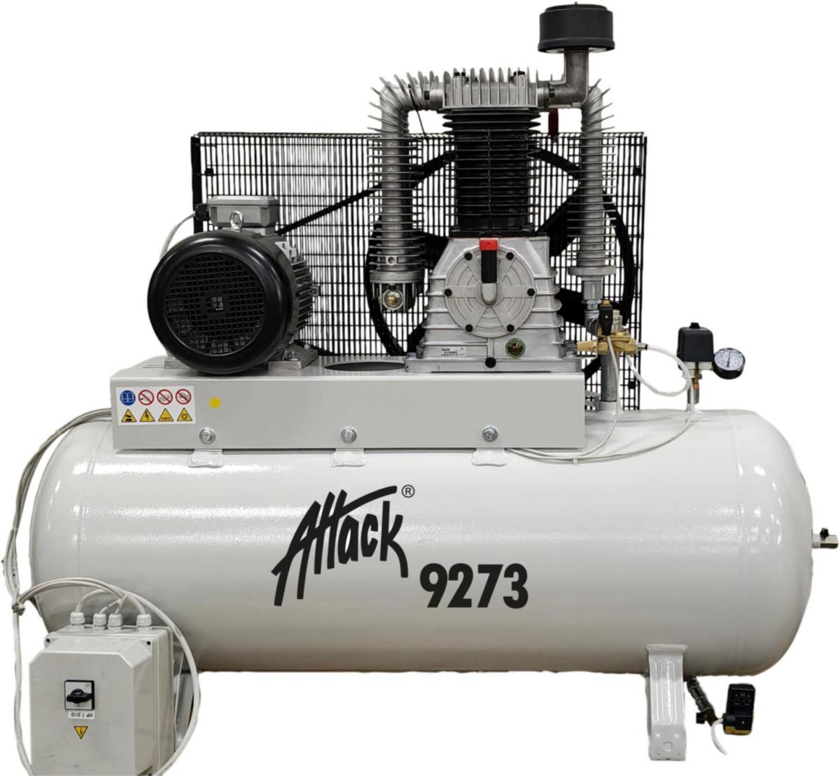 Kompressor 9273 10HK - INDUSTRIKOMPRESSOR 10HK 270L 10BAR AUTOMATISK DRÄNERING