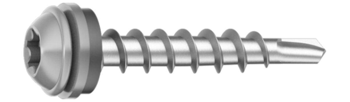 Windscreen screw Ejot Steel painted - SCREW EJOT 4.8X28 OXIDRED - 3009 500/FRP