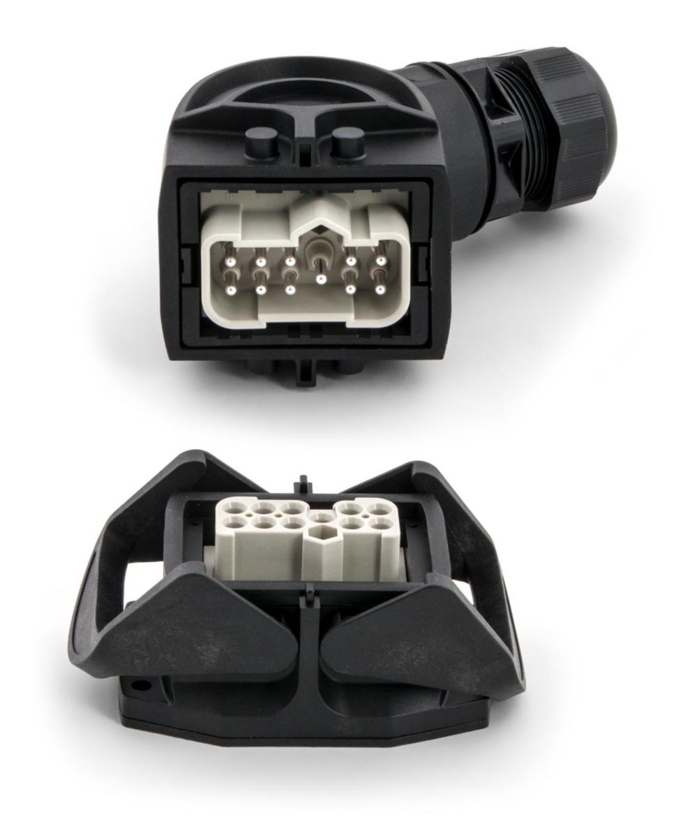 Mångpoliga kontaktdon Han ECO kit - KONTAKTDON KIT 10-POL PLAST 50070939