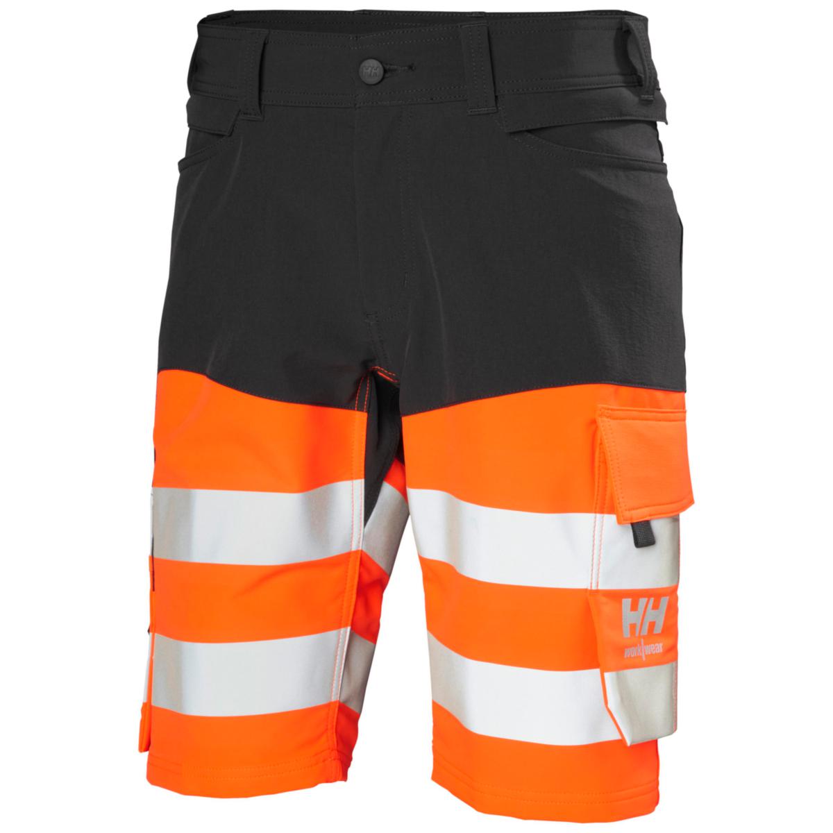 Shorts Helly Hansen Alna 77434 - SHORTS HH 77434-269 ORAN/MGRÅ VARSEL KL1 ALNA 4X STL C60
