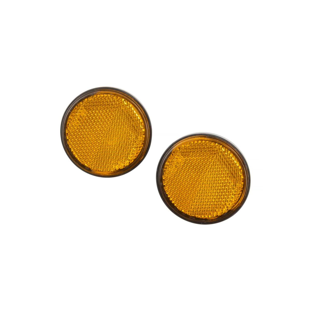 Vehicle Reflector CJ - 2pcs reflector amber 60mm