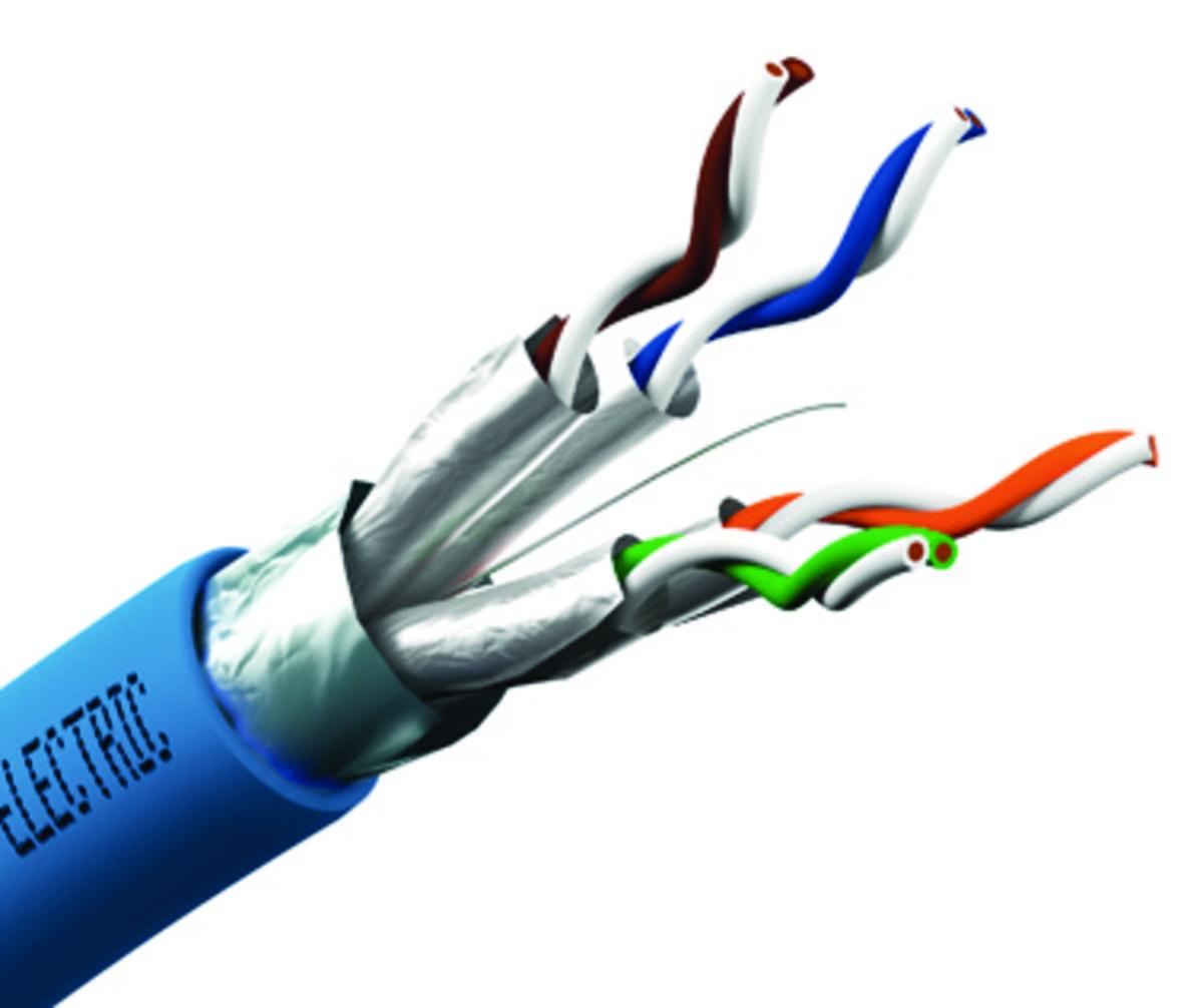 Datakabel Actassi C6A F/FTP Dca & Cca, Schneider - KAT 6A F/FTP 4P DCA BLÅ T500 (*0)   VDICD64X218