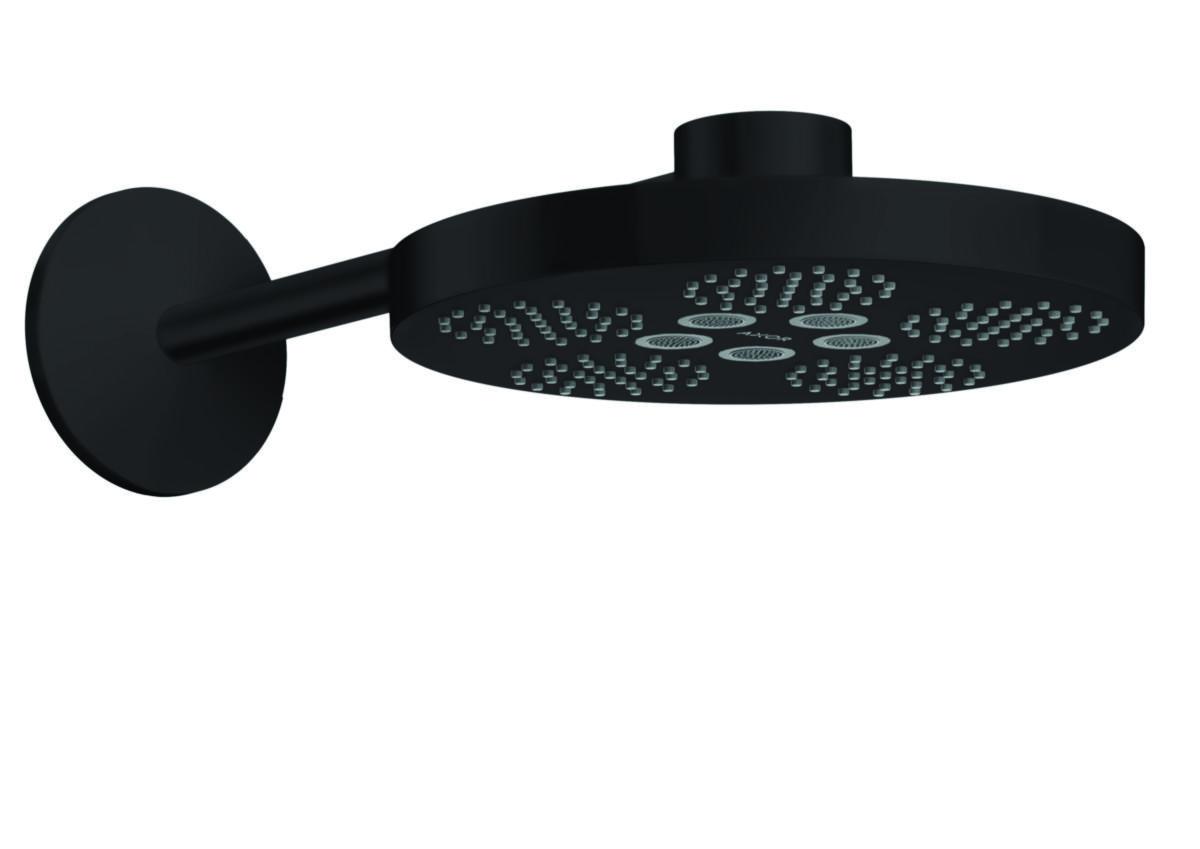 Huvuddusch AX One 280 2-jet, Hansgrohe - HANSGROHE HUVUDDUSCH AX ONE 280 2JET MATT SVART